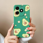 &Uuml;mbrised Tecno Spark 20 20C Pop 8 Pova 6 Pro Itel A18s A70 tagakaas P&auml;ris lilleline avokaado matt silikoon Pehme kaamerakaitse mood telefonikotid Tecno Hot 40i