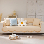 Neli aastaaega Universaalne Puhas Puuvill Korea Stiilis Laineline Diivanipadi Moodne Lihtne &Uuml;hev&auml;rviline Libisemiskindel Diivanipadi R&auml;tik 70*70