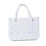 X-Large kummist rannakott meestele ja naistele Suure mahutavusega reisikott Rannakott rannapaadi basseini jaoks 38*32*13cm valge