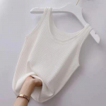 Crop Tops Seksikas naistepesu, naiste topsid Summer Camisole must valge topp Y2k aluss&auml;rk unevest Bralette suures suuruses Camis XXXXXL valge