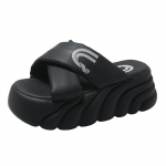 2024 Eva platvormi sussid Suvekingad naistele K&otilde;rge kontsaga sussid Slides Naiste kontsad Disainsussid Luksuslikud naiste kingad 34 must