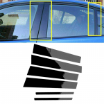 6 tk autoakna samba postid, kaunistused, kleebised, must Dodge Charger 2011-2023 auto stiilitarvikud