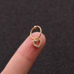 Kuum m&uuml;&uuml;dav kristall 1 tk k&otilde;hre spiraal ehe augustamine naba s&otilde;rmus k&otilde;rvar&otilde;ngas r&otilde;ngad Tragus Gorgeous