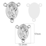 20 tk Metallist Lahtised Vahep&auml;rlid Ripatsid Ehtevalmistamiseks DIY K&auml;ev&otilde;ru Kaelakee Amuletid 13.5x17mm