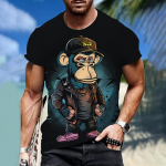 Meeste T-s&auml;rgid Multifilm Ahv 3D Prindiga T-s&auml;rk Vabaaja L&uuml;hikeste Varrukatega &Uuml;mara Kaelusega S&auml;rgid &Uuml;lisuured Meeste R&otilde;ivad Topid V&auml;lisriided T&auml;navamood S