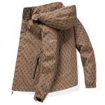 V&auml;listingimustes kasutamiseks m&otilde;eldud kapuutsiga jakk meeste tippmantlile L