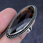 Honey Topaz Gemstone Handmade 925 Steling Silver Gift Jewelry Ring Size 8.5 k7y16