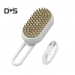 3-&uuml;hes lemmiklooma auruhari USB-laetav hooldushari isepuhastuv pihusti kassi kamm Lemmikloomade juuste eemaldaja massaažihari kohv