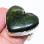 Natural Green Labradorite Gemstone 925 Sterling Silver Gift Ring Size 8 e5e25