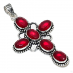 Ruby Natural Gemstone Handmade 925 Sterling Silver Pendant 3.47 l5c43