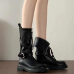 Uus mood &uuml;hev&auml;rvilised mugavad k&otilde;rged saapad pannal Dekoratiivne t&otilde;mblukk Talvine soe &uuml;mmargune ninaosa naiste saapad Zapatos 35