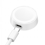 Magnetiline juhtmeta laadimiskaabel Kaasaskantav USB C laadija doki induktiivne laadimisjuhe, mis sobib Samsung Galaxy Watch 7 jaoks valge