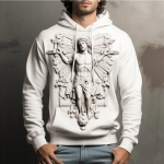 Meeste kapuutsiga dressipluus 3D prinditud Lion Dragon Tiger Cross mustriga 3D kapuutsiga visuaalse efektiga pulloverid S