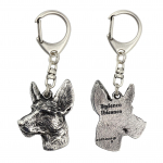 Ibizan Hound, Ibizan Podenco, Ibizan Warren Hound - Silver-plated key ring with dog, handbag decoration, backpack pendant by Art-Dog brand