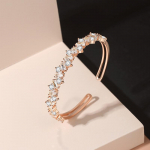 Ebakorrap&auml;rane mustlase t&auml;he k&auml;ev&otilde;ru naiste kerge luksus temperament s&auml;delev tsirkoon peen k&auml;ev&otilde;ru ehted