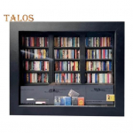 &Auml;revust leevendav miniraamaturiiul Puidust miniatuurne simuleeritud raamaturiiul 200 tk miniraamatuga stressi leevendav lauaarvuti raamaturiiul kodukontori sisekujunduseks lilla