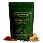 Navvayd Saffron Spice must tee, Kashmiri safrani ja v&uuml;rtsidega energia suurendamiseks, lahtised lehed &ndash; nautige kuuma v&otilde;i k&uuml;lmana (50 gm)