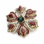 Suured Akr&uuml;&uuml;l Lilleprossid Naistele Vintage Punane Roheline Lill Pulmad Peoprossid Kingitused punane