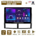 Android Carplay autoraadio Jeep Grand Cherokee 2004-2005 jaoks Multimeediam&auml;ngija Peaseade Stereo GPS-navigatsioon BT WIFI 4+64GB 1+16GB