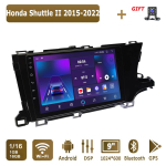 Android Carplay Autoraadio Honda Shuttle II 2015-2022 Multimeediapleier Peaseade Stereo GPS-navigatsioon BT WIFI 2+32GB 1+16GB brown