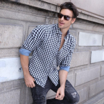 Kevad s&uuml;gisene ruuduline s&auml;rk Meeste klassikaline mood 100% puuvillane kvaliteetne s&auml;rk Meeste pikkade varrukatega vabaaja &auml;rimeeste s&auml;rgid S 50-55kg