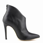 Naiste talvesaapad Mood Seksikad 11 cm terava otsaga Matt Nahast K&otilde;rged Kontsad Stiletto Poolsaabas Punased Mustad Naistekingad 38 black