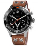 Hemel USAF Special Edition Spetsialist Must Super-LumiNova C3 numbrilauaga Kvarts HFUSAF1-01 100M Meeste k&auml;ekell must