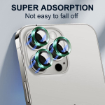 S&uuml;gavlilla kaamera objektiivi kaitse Iphone 15 14 Pro Max Plus 13 12 Mini 11 14Pro 14Plus 11Pro Iphone14 13Pro 12Pro klaasikaitsekile tarvik For iPhone 16 Pro roheline