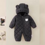 Talvised vasts&uuml;ndinu riided Beebi t&uuml;drukute riided Paksendatud imikute kombinesoon soe beebip&uuml;kste puuvillane jope Kombinesoonid poisile v&auml;ikelapse mantel 100cm must