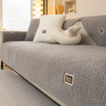 Lambaliha ka&scaron;miir Talvine soe paksendatud diivanikate P&otilde;hjamaade minimalistlik libisemisvastane pl&uuml;&uuml;spadi pehme tolm mugav diivanir&auml;tik 70x150cm