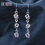 925 Sterling h&otilde;be valge kivi AAA tsirkoon ripats augustamine k&otilde;rvar&otilde;ngad mood pulma ehted 3.80*0.80cm