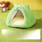 S&uuml;gis- ja talvehooaja suletud soe ja tuulekindel kassipesa naljaka loomakujundusega kassipesa koera jurta teddy koerapesa lemmiklooma pesa S