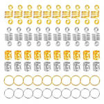 60 tk Patsid Mansetid S&otilde;rmused L&auml;ikiv Juuksepikendus Kukkumisvastane Peakate Roostevastane H&otilde;bedane Kuldne V&auml;rvus Rastap&auml;rmed Reguleeritavad k&auml;tised igap&auml;evaseks kandmiseks 60pcs