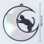 P&auml;ikesep&uuml;&uuml;dja ​​PVC isekleepuv klaasakna kleebised Cat Moth Energy Suncatcher tapeet vikerkaarprismad kleebis p&auml;ikesevalguse kleebised