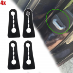 4x Toyota Land Cruiser Prado 70/90/120/150-seeria 1990 - 2023 Ukseluku siibri puhvertihend L&ouml;&ouml;ke neelav summutuskaitse