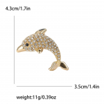 Mood Sulam Rhinestone Delfiin Pross Armas &Otilde;rn Naiste &Uuml;likonna Mantli Korsaaž Ornament N&otilde;el