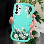 V&auml;rvitud mustriga Big Wave Edge pehmest silikoonmaterjalist Macaron telefoni&uuml;mbris, p&otilde;rutuskindel kaitsev kummist korpus Samsung Xiaomi Poco Redmi jaoks Samsung M11 must