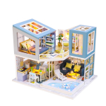 Beebimaja komplekt Mini DIY K&auml;sit&ouml;&ouml; 3D Pusle Kokkupanek Ehitus Villa Mudel M&auml;nguasjad, Kodu Kaunistus M&ouml;&ouml;bliga Puidust P544