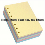 250 lehte v&auml;rviline t&auml;itepaber, t&uuml;hi lahtine paber, 5 v&auml;rvi, 6 auguga k&ouml;itjapaber, m&auml;rkmiku t&auml;itepaber, korduvt&auml;idetavad k&ouml;itja vahet&uuml;kid 250sheets