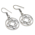 Traditional Look Handmade 925 Sterling Silver Jewelry Earring 1.77 q0g00