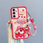 KEYSION P&otilde;rutuskindel &uuml;mbris Samsung A55 5G A35 A25 A15 jaoks kaelapaelaga, silikoonist armas 3D-joonisfilmitegelasega telefoni&uuml;mbris Galaxy A05S jaoks for Samsung A05S