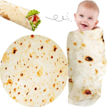 Beebikraami Burrito Tortilla Tekk Kingitused vasts&uuml;ndinud poistele T&uuml;drukutele Du&scaron;&scaron; M&auml;hkimistekid V&auml;ikelapse flanell Taco Lemmikloomad 100x100cm