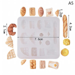 Mini leivak&uuml;psisekoogi silikoonvorm savist toiduvormi jaoks isetegemine k&ouml;&ouml;givaigu tarvikud M&auml;nguasjade nukumaja miniaksessuaarid