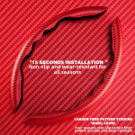 1paar universaalne libisemisvastane rooliratta kate, s&uuml;sinikkiust v&otilde;imendi kate BMW e46 golfile auto interj&ouml;&ouml;ri autotarvikud 2023 punane