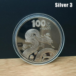 1 tk Uue Aasta M&auml;lestusm&uuml;ndid Hiina sodiaagi Madu medalid 3D reljeefm&uuml;ndid kollektsioneeritavad Uue Aasta m&uuml;ndid