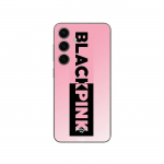 Coque Samsung Galaxy S25 Blackpink logo rose et noir Maniacase