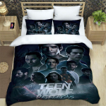 Moodne telesari Teen Wolf Voodipesukomplekt &Uuml;heinimese Twin T&auml;ismadratsi Suuruses Queen King Suuruses Voodikomplekt T&auml;iskasvanu Laste Magamistoa Tekikott Komplekt Kodutekstiil AU Queen 210x210cm