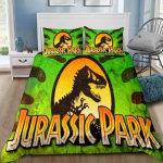 Dinosaurused Jurassic Park 3D Prinditud Voodipesukomplekt &Uuml;he-, Twin-, T&auml;is-, Queen-, King-suuruses Voodikomplekt T&auml;iskasvanu Laste Magamistoa Voodipesu Kingitus 135X200cm-2pcs