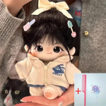 20 cm ehtne Kawaii Idol Doll Plush Printsessinukud T&auml;idisega figuurim&auml;nguasjad Puuvillane Beebi Pehmed M&auml;nguasjad Lehvikud Kollektsioon Kingitused Skeletonless