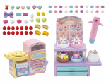 Takara Tomy plastikust Yumedeco kondiitrit&ouml;&ouml;koda Pom Pom Whip riietuda m&auml;ngumaja m&auml;nguasi vanuses Licca-chan 3+ white